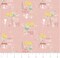 Licensed Camelot Fabrics Peter Pan & Tinkerbell Pixie Magic Pink Cotton Fabric by the Yard